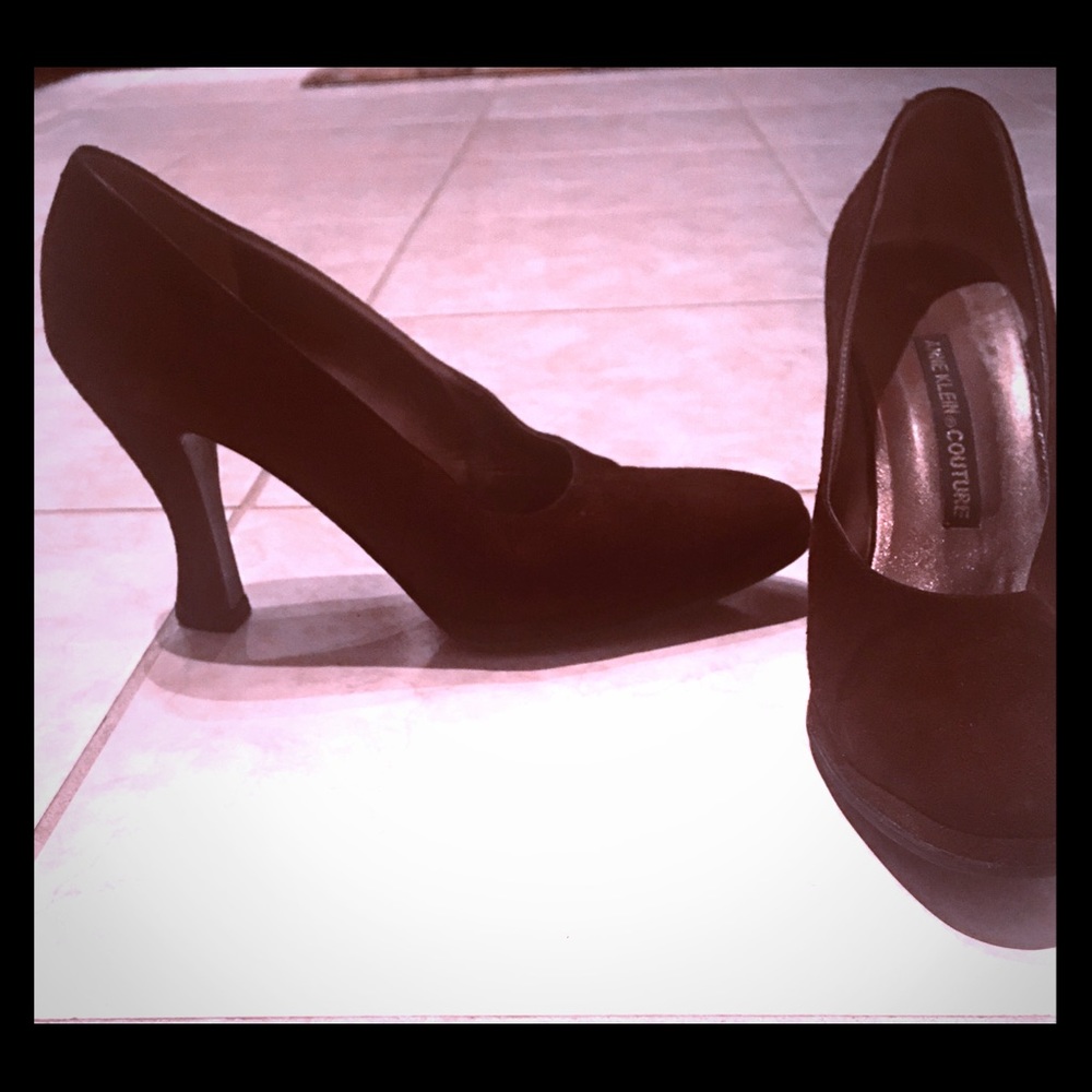 Anne Klein Brown Suede Heels 3 in heels